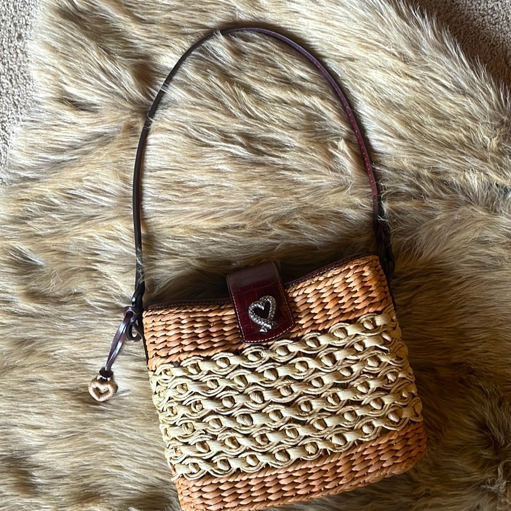 Brighton straw purse